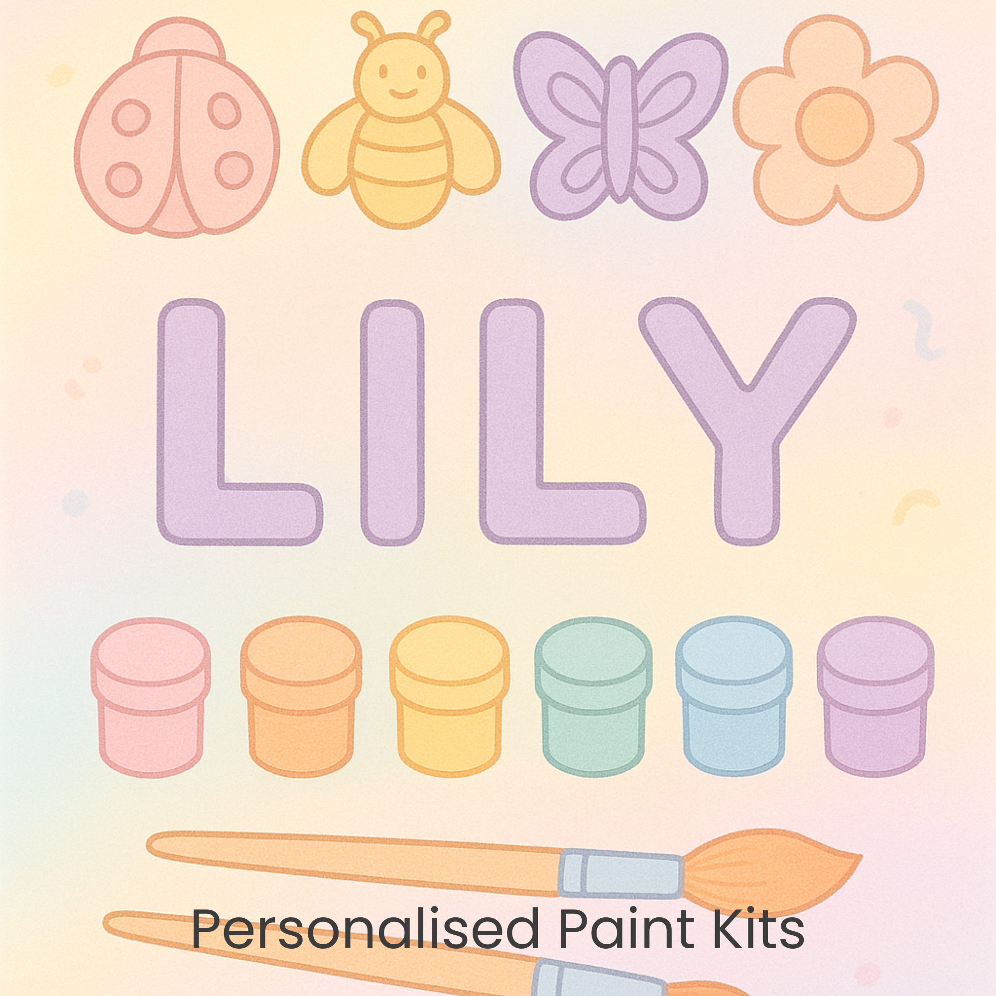 Personalised Paint Kits for Kids - Creative, Custom Craft Fun