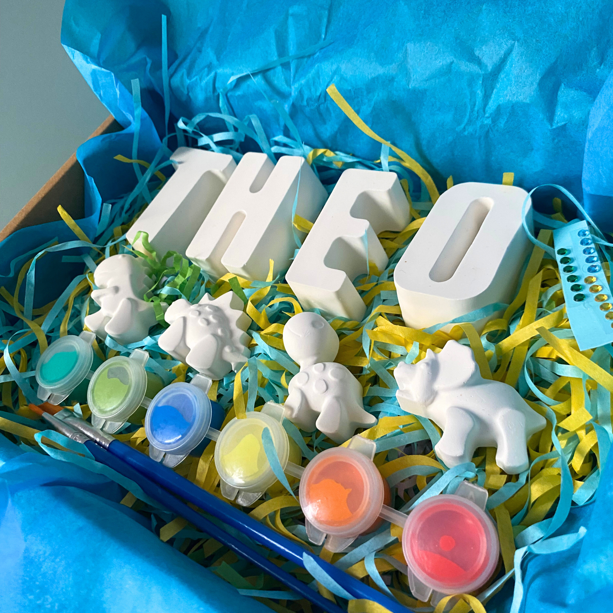 Personalised Dinosaur Paint Kit – Custom Name & Roaring Fun | The Colour Gift Co.