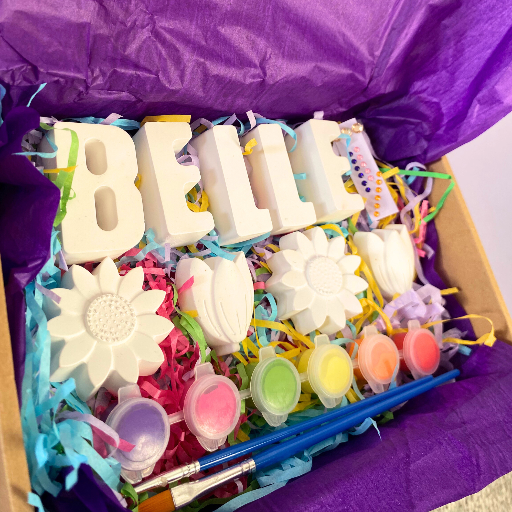 Personalised Flower Paint Kit – Custom Name & Blooming Fun | The Colour Gift Co.