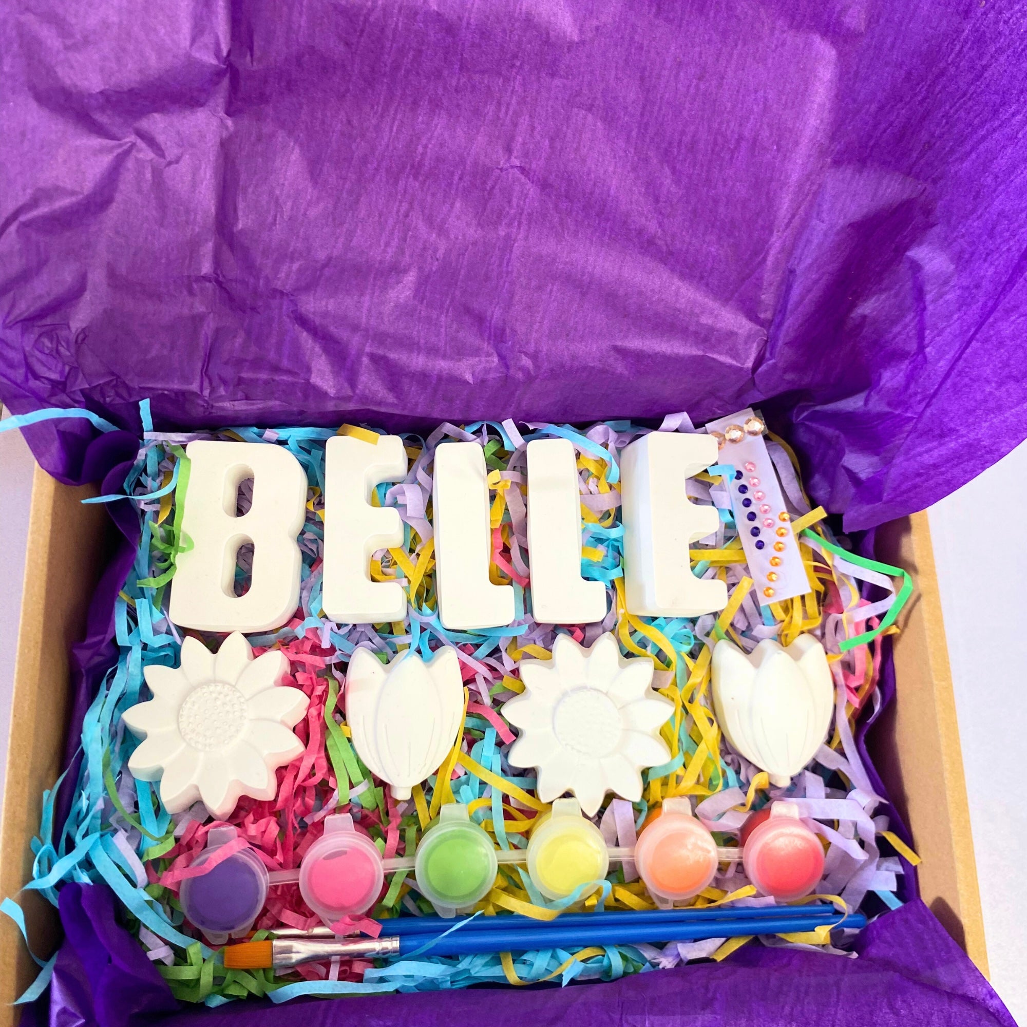 Personalised Flower Paint Kit – Custom Name & Blooming Fun | The Colour Gift Co.